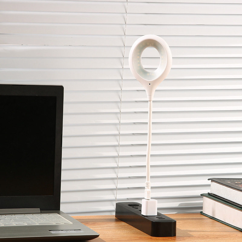 Intelligent Voice USB Night Light Voice Controlled Bedside Lamp Creative Birthday Gift Mini Table Lamp Home Dormitory Night