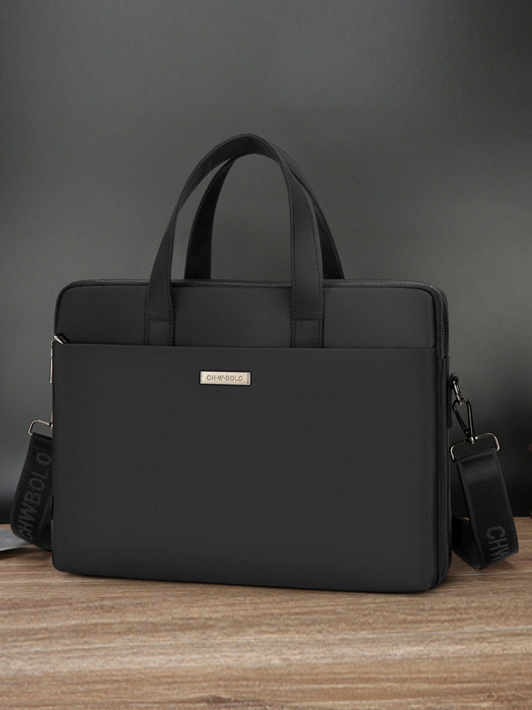 Paul Oxford Canvas Men's Large Capacity Horizontal Handbag Business Casual Information Computer Bag Briefcase for Men