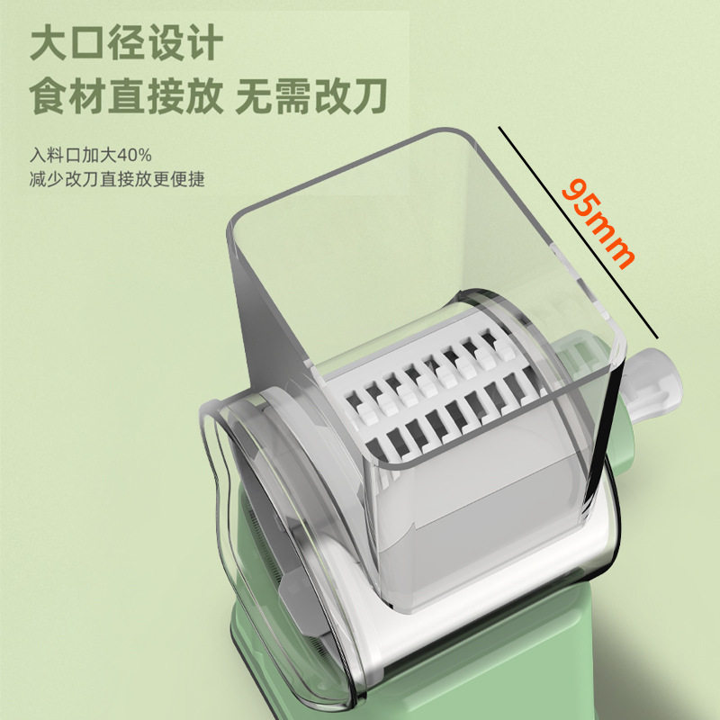 Cross-Border Multifunctional Vegetable Cutter Potato Slicer Household Dicing Grinder Kitchen Artifact Roller Hand Shredder