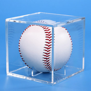 Acrylic Transparent Baseball Storage Box Plexiglass Processing Dustproof Golf Box Collection Transparent Display Box