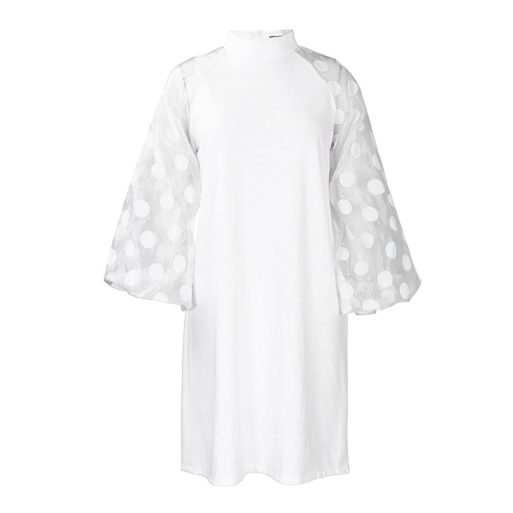Womens Fashion Dress Loose Fit Mesh Paneling Trendy Design Suitable for Casual Wear Wholesale Available