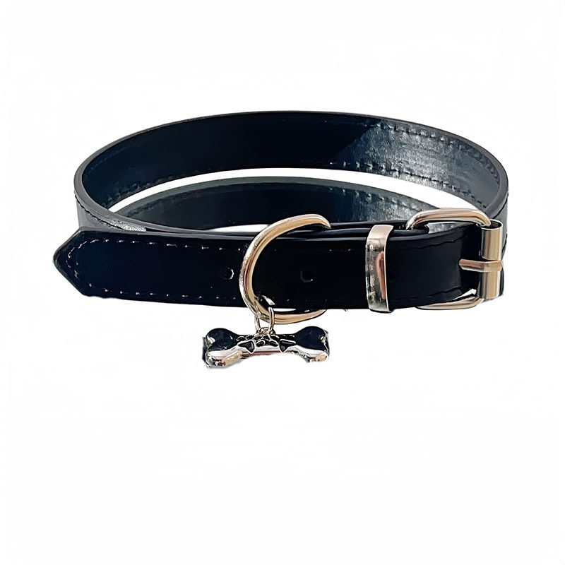 Dark Leather Bell Necklace, Traction Choker Collar for Women, Y2K Subculture Clavicle Chain, Niche Design