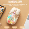 Md508Lbow Hangshi Transparent Backlit Wireless Bluetooth Dual-Mode Mouse Charging Silent 2025 New Model Cross-Border