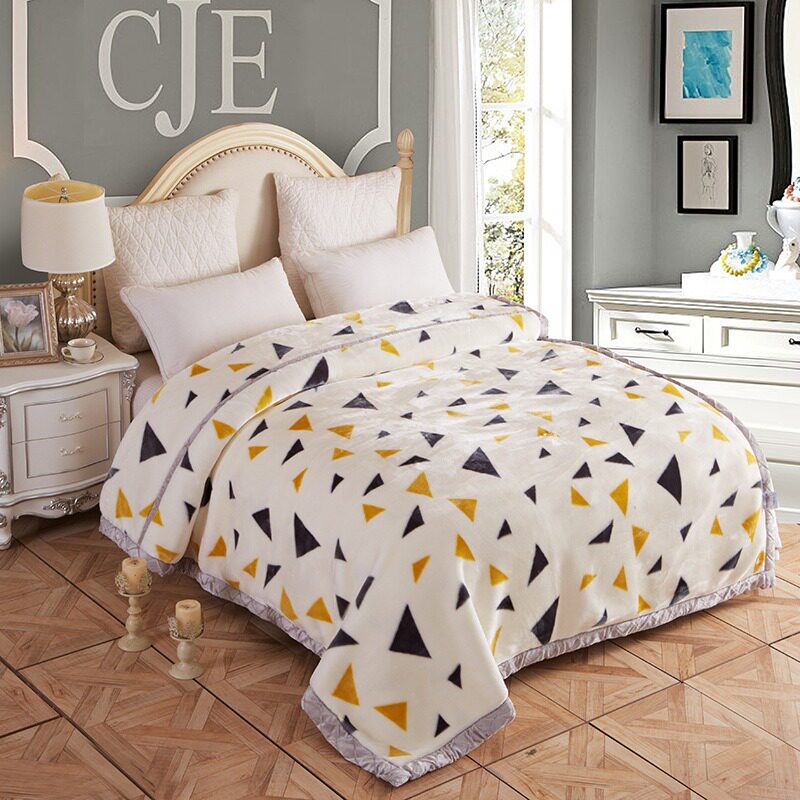 Raschel Blanket Live Explosions Double Thickened Blanket Single and Double Fall/Winter Nap Blanket Group Buying Gift Wholesale