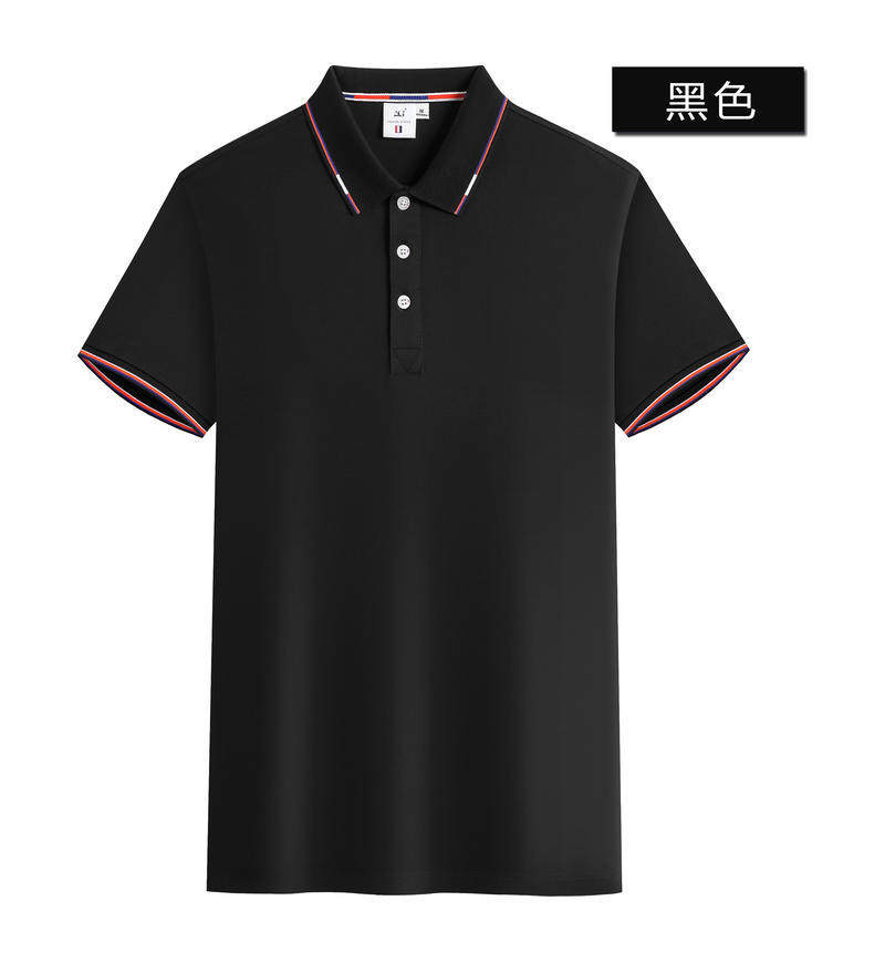 短袖冰丝棉商务polo衫定制印logo男女工作服广告文化t恤订做刺绣