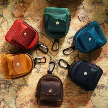 New Original Outdoor Sports Coin Purse, Casual Carry-On Small Bag, Cowhide Storage Bag, Zipper Bag, Key Bag