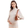Pregnant Women's Base Shirt Spring and Autumn Half-high Collar Autumn and Winter Long-sleeved Modal T-shirt Women's Fashion Maternity Top
