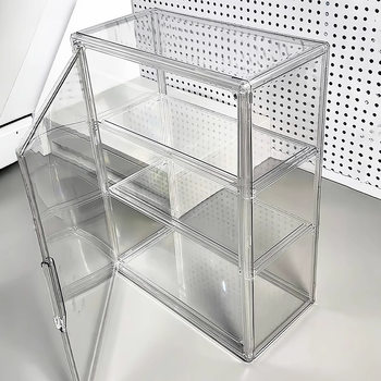 Acrylic Storage Box Transparent Wall-Mounted Acrylic Box Blind Box Hand-Made Display Cabinet Cosmetics Jewelry Storage Box