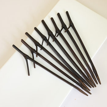 Hairpin DIY Materials: Natural Bamboo Carbonized Bamboo Hairpin, Ancient Style Hanfu Hairpin, Bun Hairpin, Carbonized Bamboo Hairpin