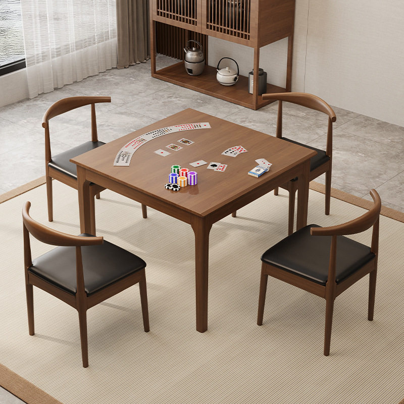 掼蛋专用桌实木棋牌桌打牌桌子牌桌小方桌八仙桌四方桌正方形桌椅