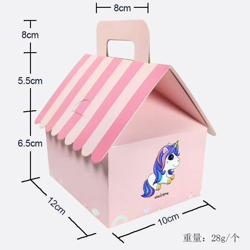 Pet Party Cardboard Box, Dog Party House DIY Creative Wedding Gift Box, Party Favor Candy Box, Portable Ins-Style