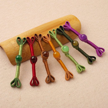 Plate Button Jade Dovetail Winding Line Buckle Cheongsam Top Tang Suit Chinese Style Handmade Plate Floral Cloth Button