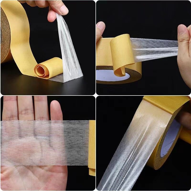 Seamless strong double-sided cloth mesh double-sided adhesive high viscosity special adhesive tape for wedding restaurant decoration wall carpet