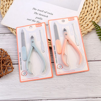 Manufacturer Wholesale Dead Skin Pliers Ear Removal Three-piece Set Manicure Exfoliation Barb Pliers Nail Polishing Care Tools