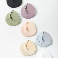 Women's Five-Toe Invisible Socks with Forefoot Cushion, Open-Toe, Thickened Cotton Pad, Non-Slip High-Heel Socks