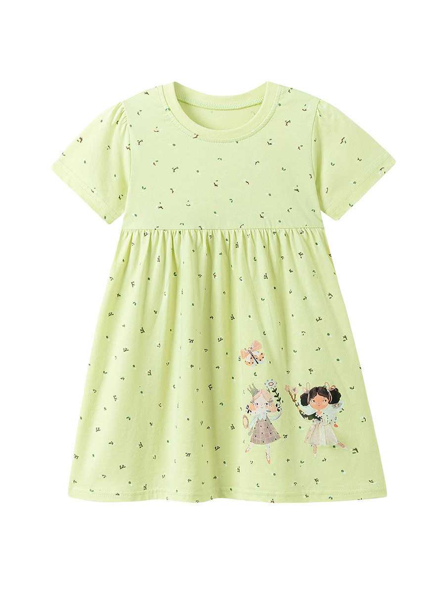 Girls' Dress, New Summer Kids' Dress, Cute Cartoon Stylish Kids' Skirt