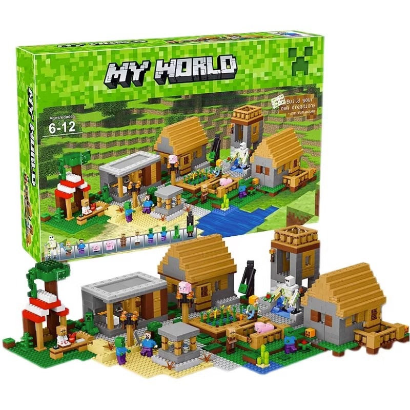 Совместим со строительными блоками Lego Minecraft для сборки детских минифигурок, использования их мозгов, мелких частиц, игрушек для мальчиков и девочек, органных пещер