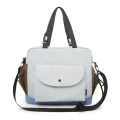Gray with blue