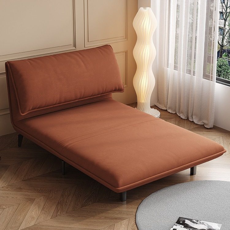 意式极简磨砂布沙发床小户型客厅卧室书房两用可折叠多功能网红款