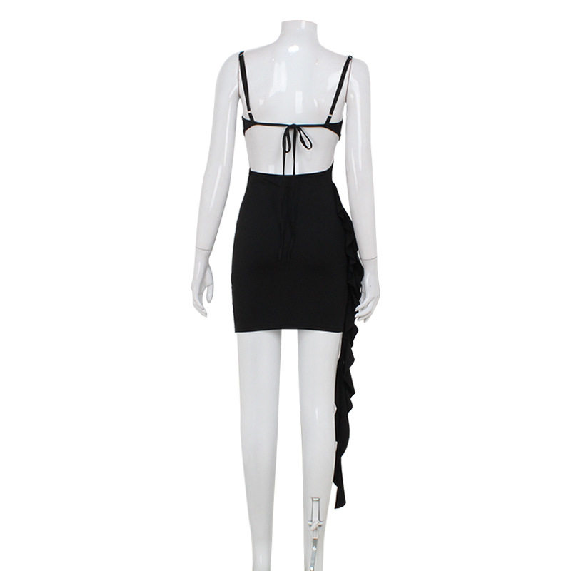 Sexy Backless Bodycon Dress Low Cut Hollow Out Design Slim Fit Perfect for Parties and Night Out Wholesale Available