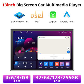 13inch Octa-Core Cpu Dingwei Ts10S Android Car Large Screen with 4g True 2K Screen Car Dvd