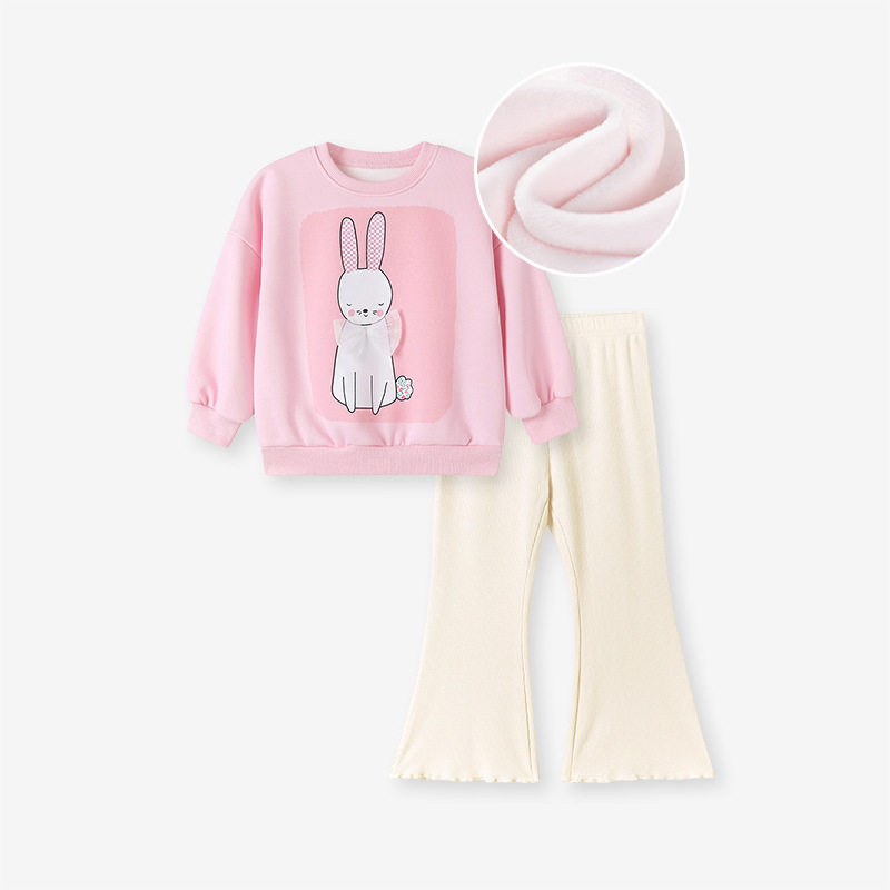 Girls' Cute Autumn Set, Style Toddler & Little Kid Two-Piece Outfit, Factory Wholesale