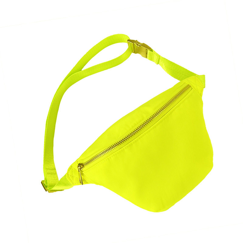 厂家直销尼龙防水腰包户外活动收纳包运动斜挎包马卡龙色跑步腰包