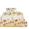 New maternal and infant grade 100 cotton small fresh four-piece cartoon cotton student dormitory three-piece bed hat wholesale