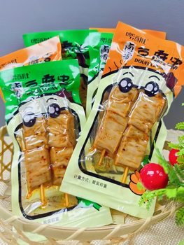 Spicy Tofu Skewers with Mushroom and Dried Tofu 2.5kg Bulk Store Vegetarian Tofu Ready-To-Eat