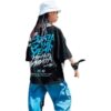Cotton Short-sleeved T-shirt Boys and Girls Summer New Children's Wear Hip-hop Street Dance Fashion Brand Summer Middle and Big Children's Top Fashion T