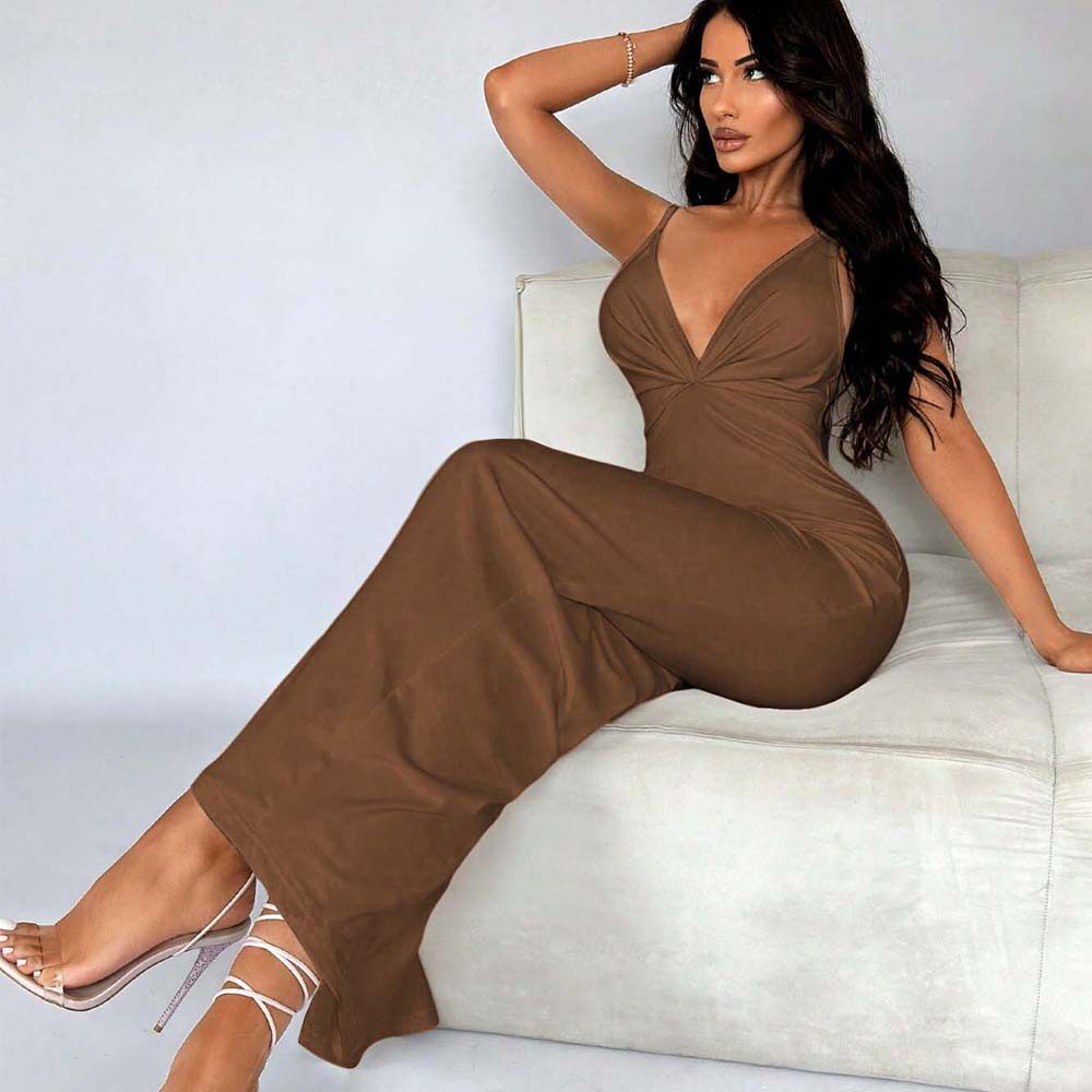 Summer Womens Bodycon Maxi Dress Solid Color Knitted Backless High Waist Slim Fit Casual or Party Wear