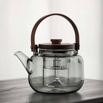 Thickened Glass Teapot with Handle, High Temperature Resistant, for Boiling Water and Making Tea, White Tea, Electric Ceramic Stove, Tea Brewing Stove, Glass Tea Maker