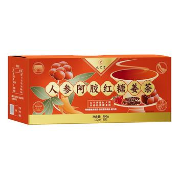 Nine. Zhitang Ginseng Ejiao Brown Sugar Ginger Tea 300g (20Gx15 Bags) Dropshipping Wholesale Large Quantity and Excellent Price