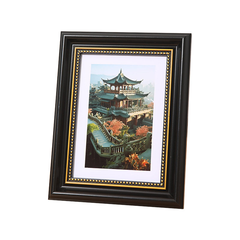 European classical photo frame table 6 inch 7 inch 8 inch 10 inch photo frame decorative wall A4 ID frame