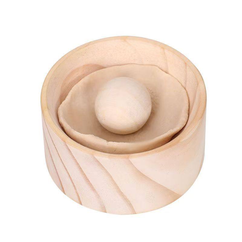 Household Wooden Round Dumpling Skin Press for Adults and Children Hand-Rolled Dumpling Mold New Year Dumpling Skin Press