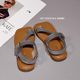 Korean Style Children's Shoes 2025 Girls Summer New Roman Slip-On Sandals Children's Outer Wear Casual Beach Soft-Soled Shoes
