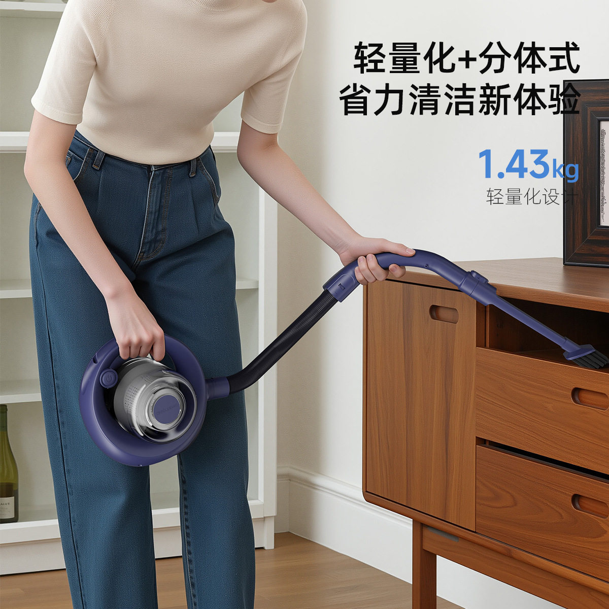 Chongten Carefully Selects a Powerful Household Vacuum Cleaner with Ultra-Strong Suction, Wireless Handheld Car Vacuum Cleaner, Portable Pet Vacuum Cleaner