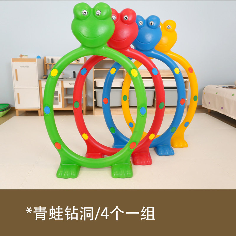 幼儿园滚塑钻洞体育活动感统训练器材儿童塑料户外拱形钻山洞玩具