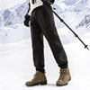 Ski Pants for Men and Women in Winter Windproof and Waterproof Fleece-Lined and Thickeneded Outdoor Sports Soft Shell Pants Mountaineering Assault Pants