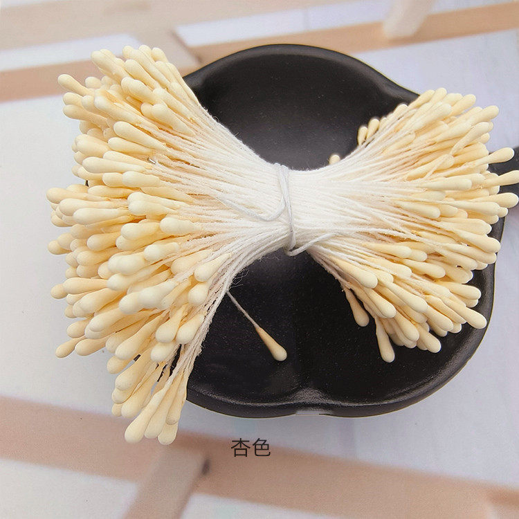 批发韩版手工DIY头饰发饰高仿真花蕊材料2mm哑光圆火柴头花心花蕊