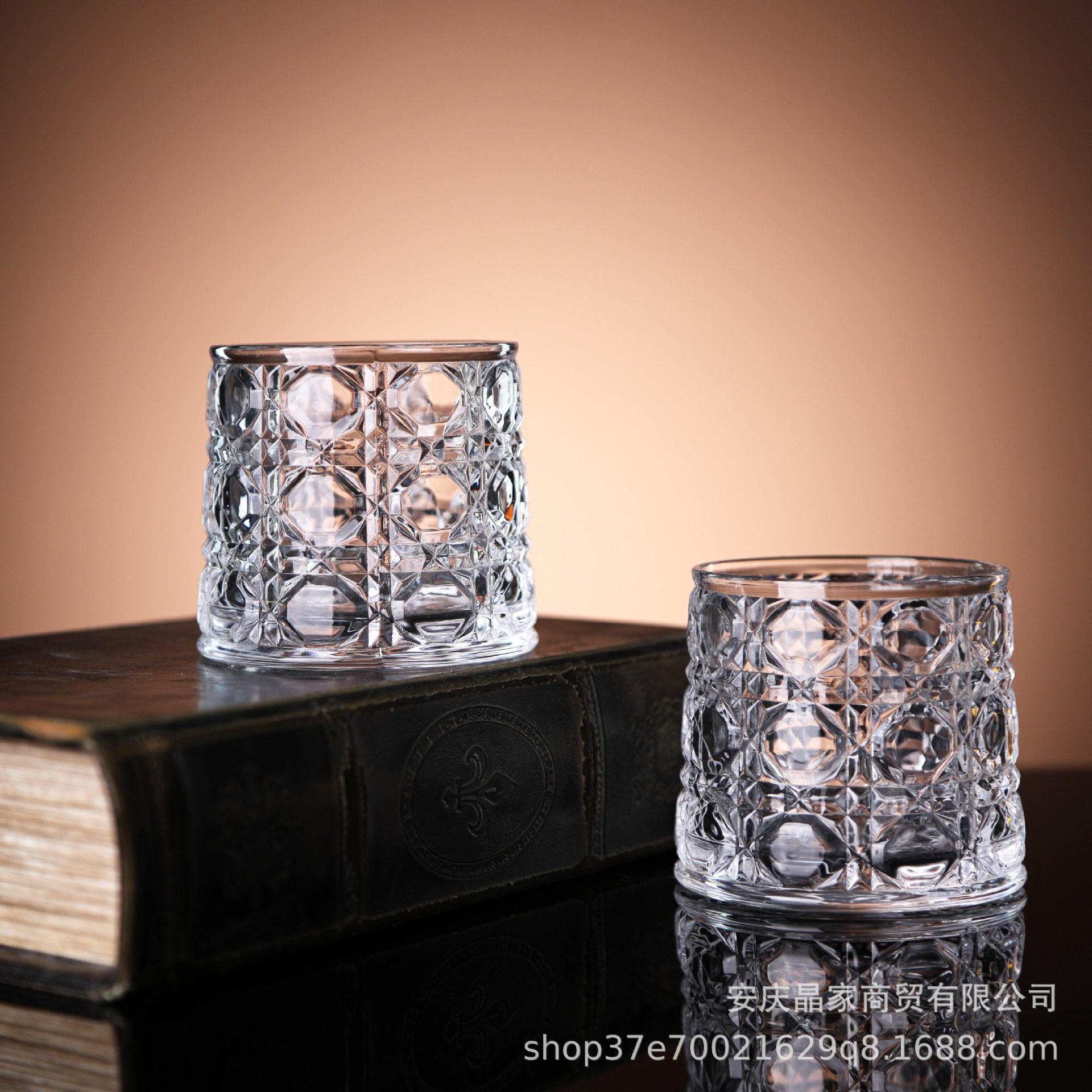 [Factory Direct Sales] Bar Whiskey Glass, Foreign Wine Glass, Classical Brandy Glass, Embossed Glass