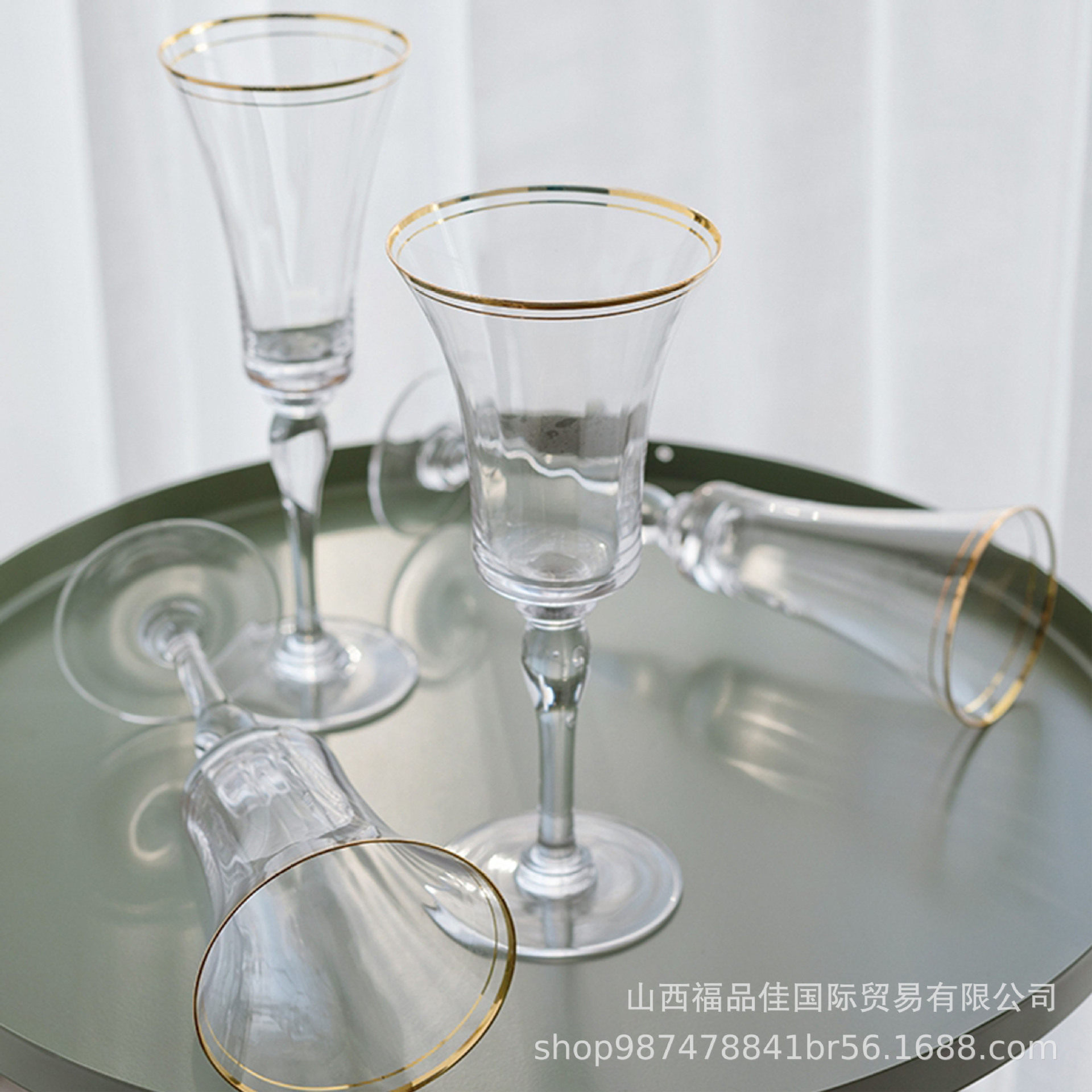 Phnom Penh Transparent Red Wine Glass Nordic ins Simple Goblet Household Red Wine Glass Champagne Glass Wine Glass Table