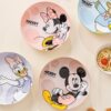 Disney Mickey Deep Dish Plate 8inch Ceramic Particularly Beautiful High-End Home High-Value Dinner Plate