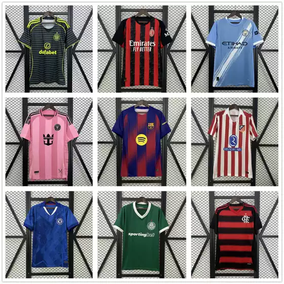 Cross-Border Round-Neck Football Jersey Short-Sleeved Breathable Quick-Drying Fashionable Thai Version Jersey 3D Printed Clothing Unisex Jersey
