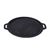 Outdoor Camping Grill Pan Korean Barbecue Grill Pan Cassette Stove Barbecue Plate Iron Plate Barbecue Meat Pot Household Marble Frying Pan