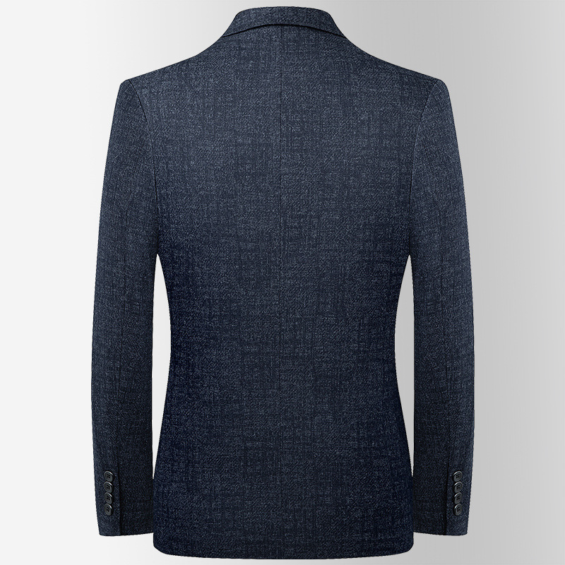 Áo vest nam dáng ôm phong cách Hàn Quốc, blazer công sở mùa thu — Xám nhạt, Màu xanh, Màu xám