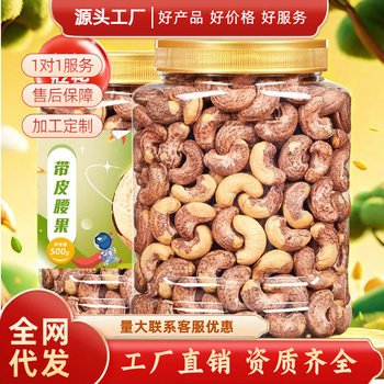 Cashew Original Wholesale Dried Fruit Large Particles Bulk Salt-baked Purple Cashew Nuts Vietnamese Specialty Nuts Snacks