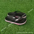 Elegant flip-flops black rose red