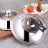 Long Handle Standable Pot Lid Handle Top Cap Household Tempered Glass Wok Lid Handle Anti-Scalding Handle Standable Button
