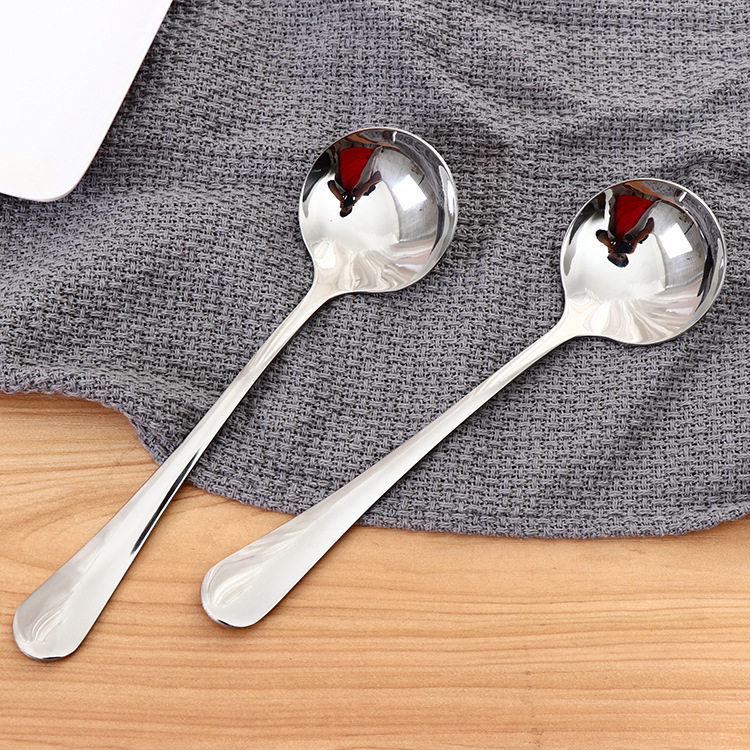 Stainless steel spoon cutlery knife and fork spoon long handle coffee spoon children's soup spoon home gift